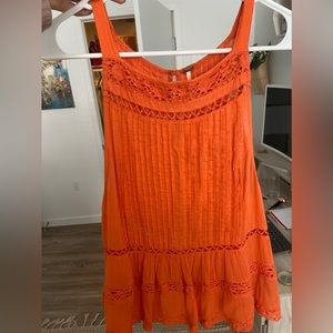 Orange free people tank